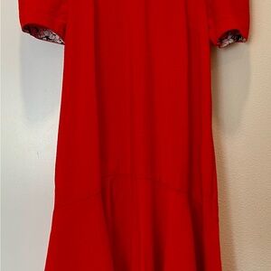 Red tulip style Anthro Dress